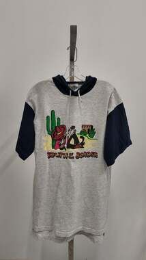 Vintage 90s Acme Clothing "South of the Border" Hooded T-Shirt (Large)